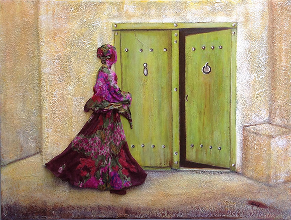 Tableau # 9-78 ,32”x42” acrylic on canvas