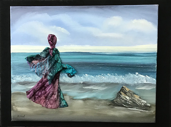Tableau # 11-43 oil on canvas , 18”x24” frame.
