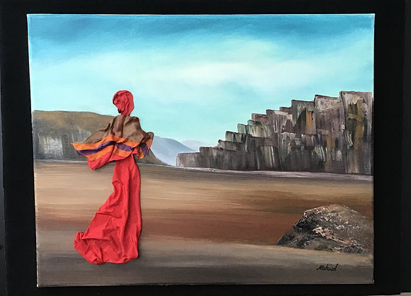 Tableau # 11-4 oil on canvas , 18”x24” frame